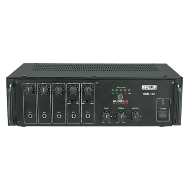 SSB-120 - Ahuja 120 Watts Medium Wattage PA Mixer Amplifier - Audiolx