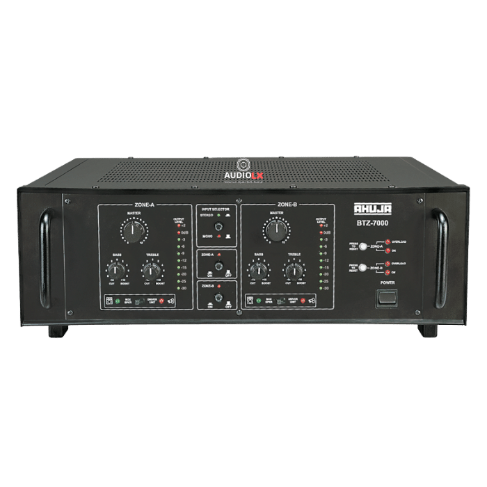 BTZ-7000 - 700 WATTS Ahuja 2 Zone PA Power Amplifier - Audiolx