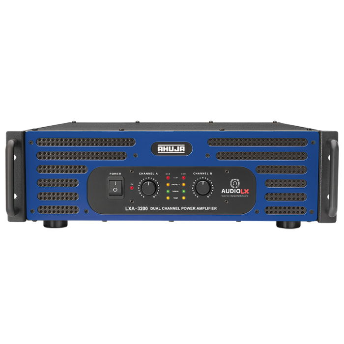 LXA-3200 -Ahuja 1600+1600 Watts Dual Channel Power Amplifier - Audiolx
