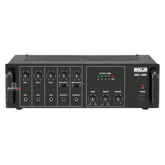 SSA-100M - Ahuja 100 Watts Medium Wattage PA Mixer Amplifier - Audiolx