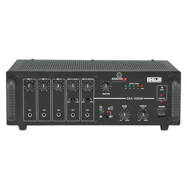 SSA-160EM -Ahuja 160 Watts Medium Wattage PA Mixer Amplifier - Audiolx