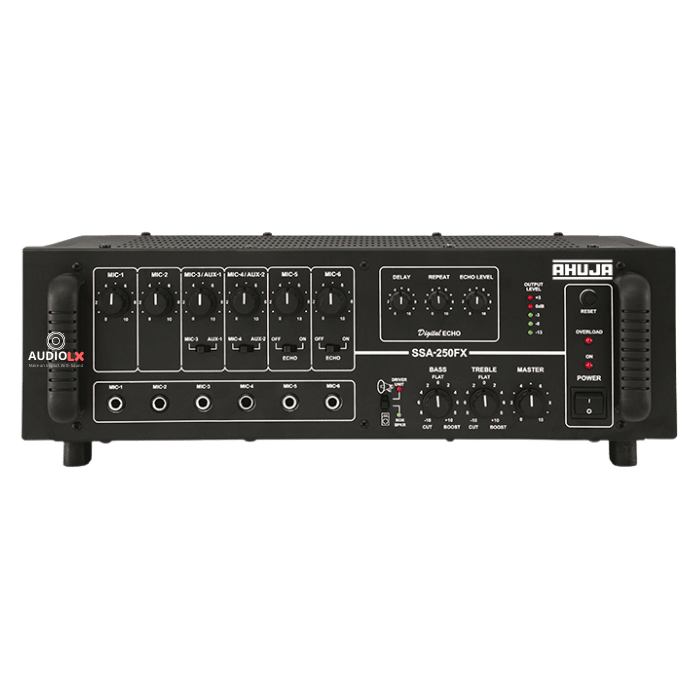 SSA-250FX - Ahuja 250 Watts High Wattage PA Mixer Amplifier — Audiolx SSA-250FX - Ahuja 250 Watts High Wattage PA Mixer Amplifier — Audiolx