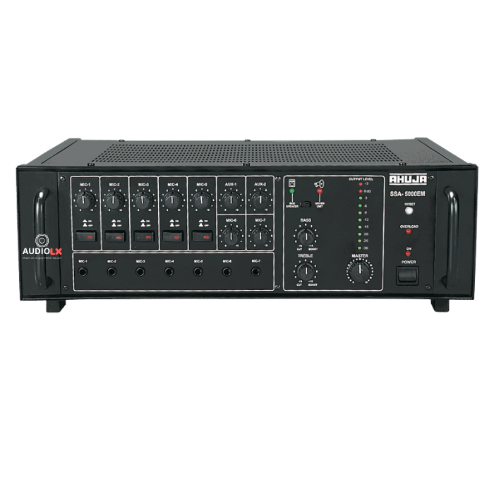 SSA-5000EM - Ahuja 500 Watts High Wattage PA Mixer Amplifier - Audiolx