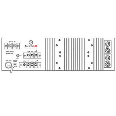 SSB-120 - Ahuja 120 Watts Medium Wattage PA Mixer Amplifier - Audiolx
